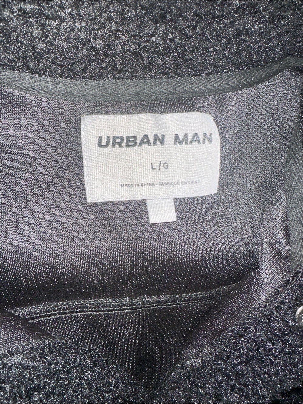 Urban Planet Black Sherpa Button-Up Jacket - Picture 2 of 3